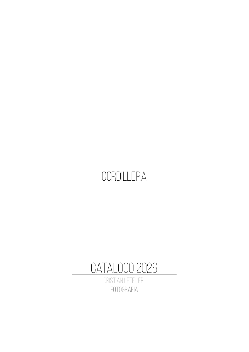 Portada catálogo Cordillera
